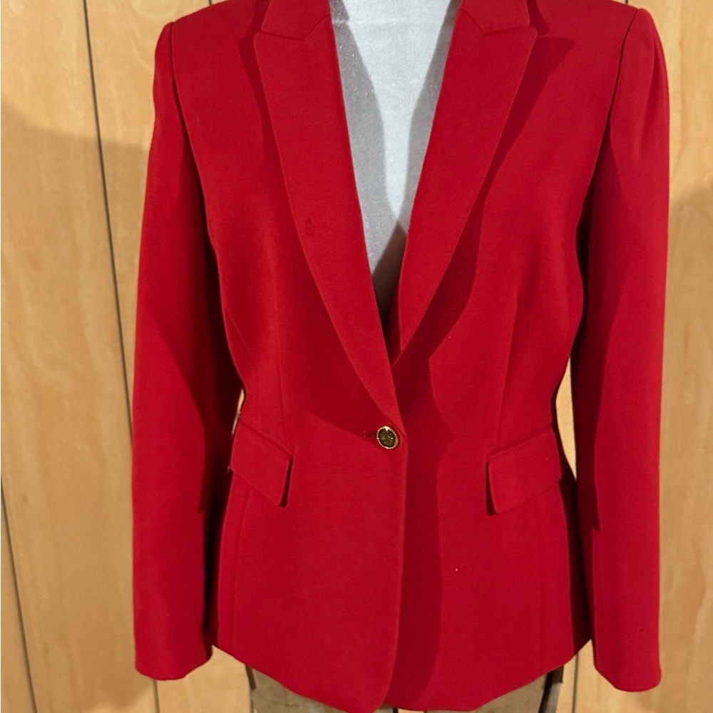 Elegant Tahari by ASL Red Women's Blazer